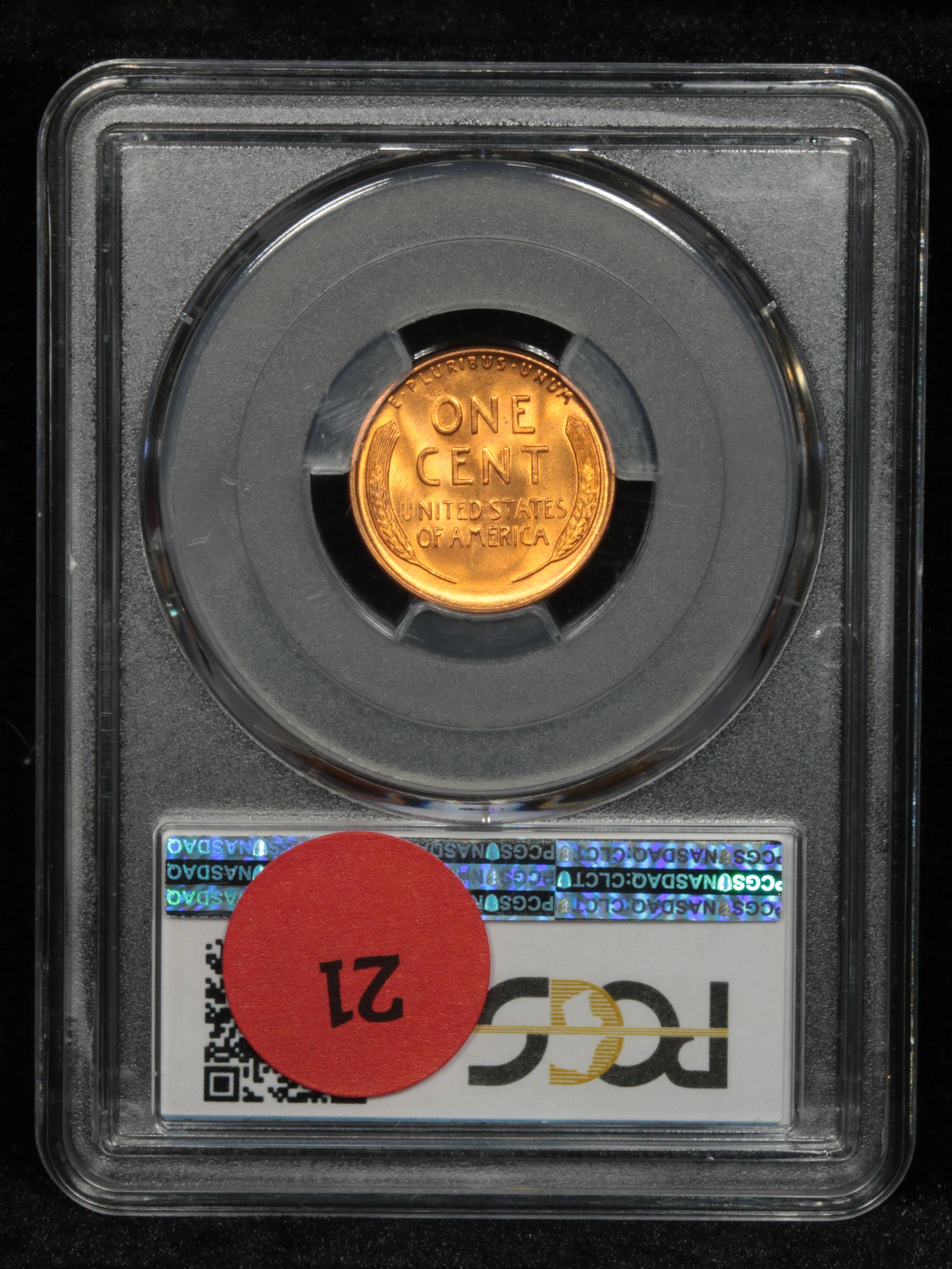 PCGS 1955-s Lincoln Cent 1c Graded ms66 RD By PCGS