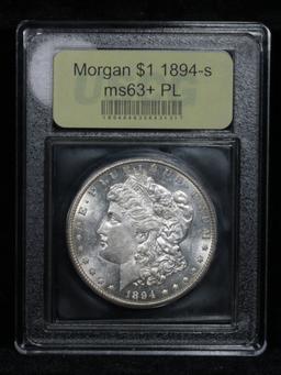 ***Auction Highlight*** 1894-s Morgan Dollar $1 Graded Select Unc+ PL by USCG (fc)