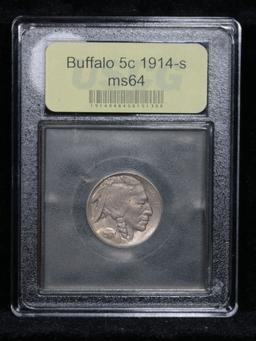 ***Auction Highlight*** 1914-s Buffalo Nickel 5c Graded Choice Unc by USCG (fc)