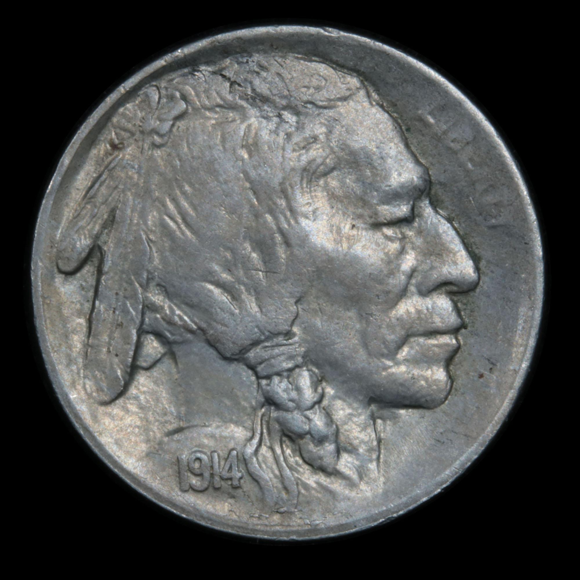 ***Auction Highlight*** 1914-s Buffalo Nickel 5c Graded Choice Unc by USCG (fc)