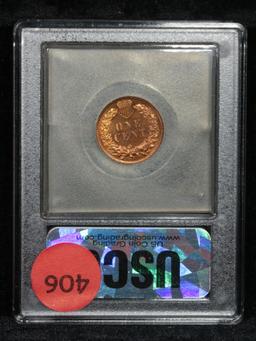 ***Auction Highlight*** 1888 Indian Cent 1c Graded Gem+ proof RD by USCG (fc)