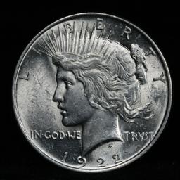 1922-p Peace Dollar $1 Grades Choice Unc