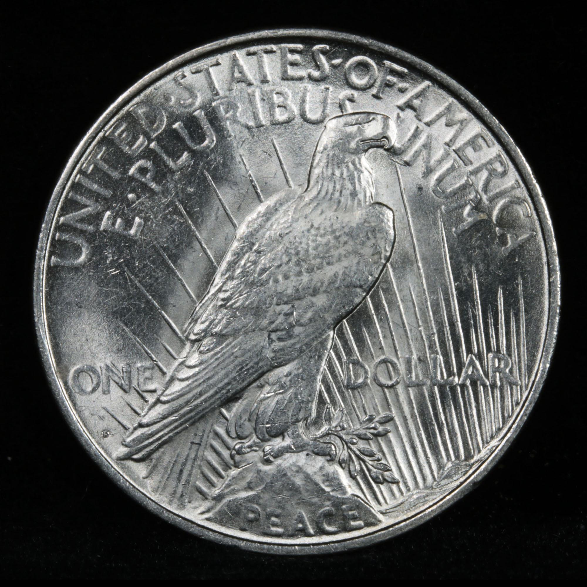 1923-d Peace Dollar $1 Grades Choice Unc (fc)