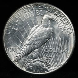 ***Auction Highlight*** 1927-p Peace Dollar $1 Graded Choice Unc by USCG (fc)