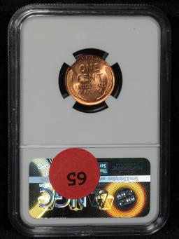 ***Auction Highlight*** NGC 1955-p Lincoln Cent 1c Graded ms66 RD By NGC (fc)