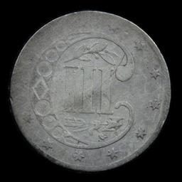 1856 3 Cent Silver 3cs Grades vg, very good
