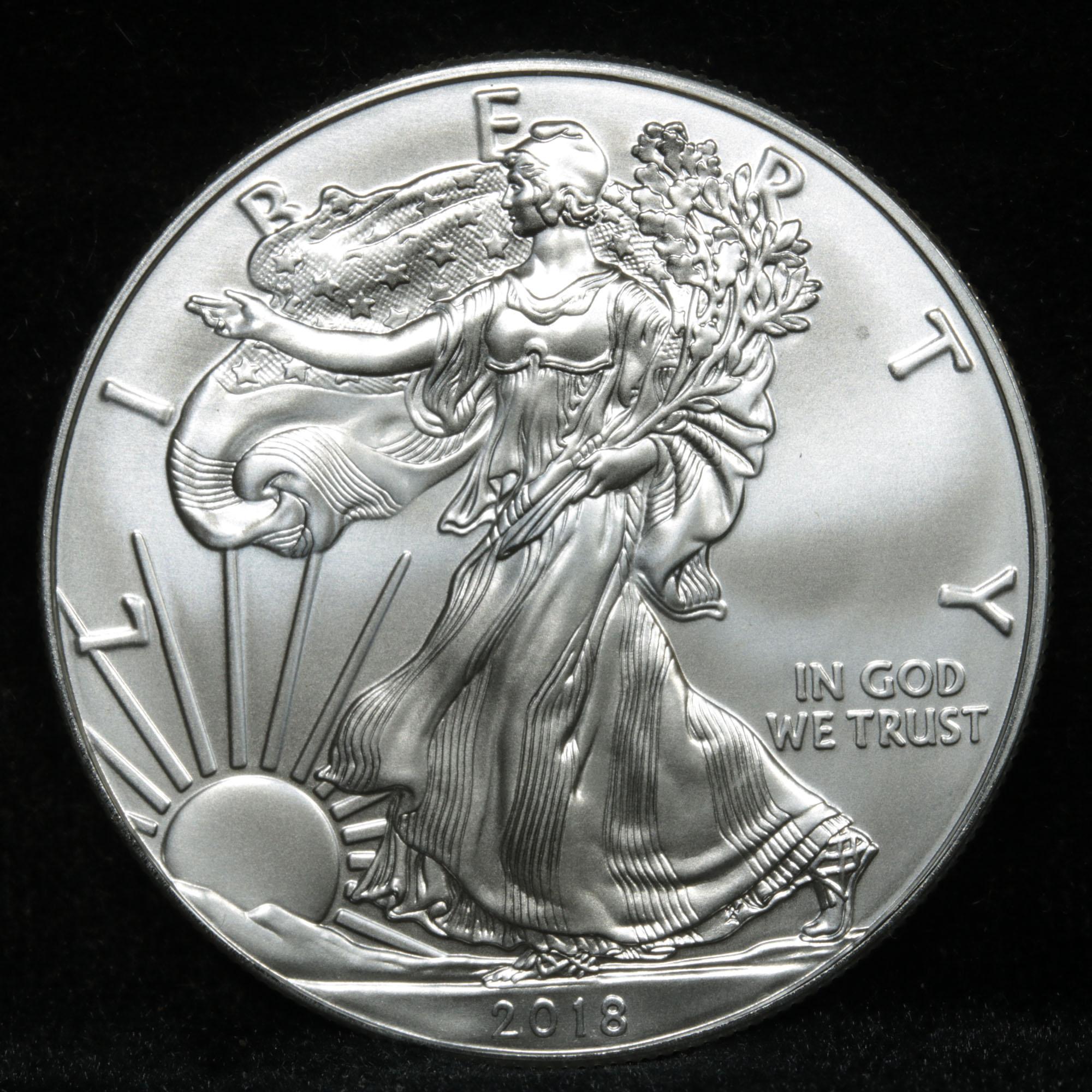 2018 Silver Eagle Dollar $1 Grades ms69