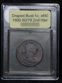 ***Auction Highlight*** 1800 80/79 2nd Hair Draped Bust Large Cent 1c Graded xf By USCG (fc)