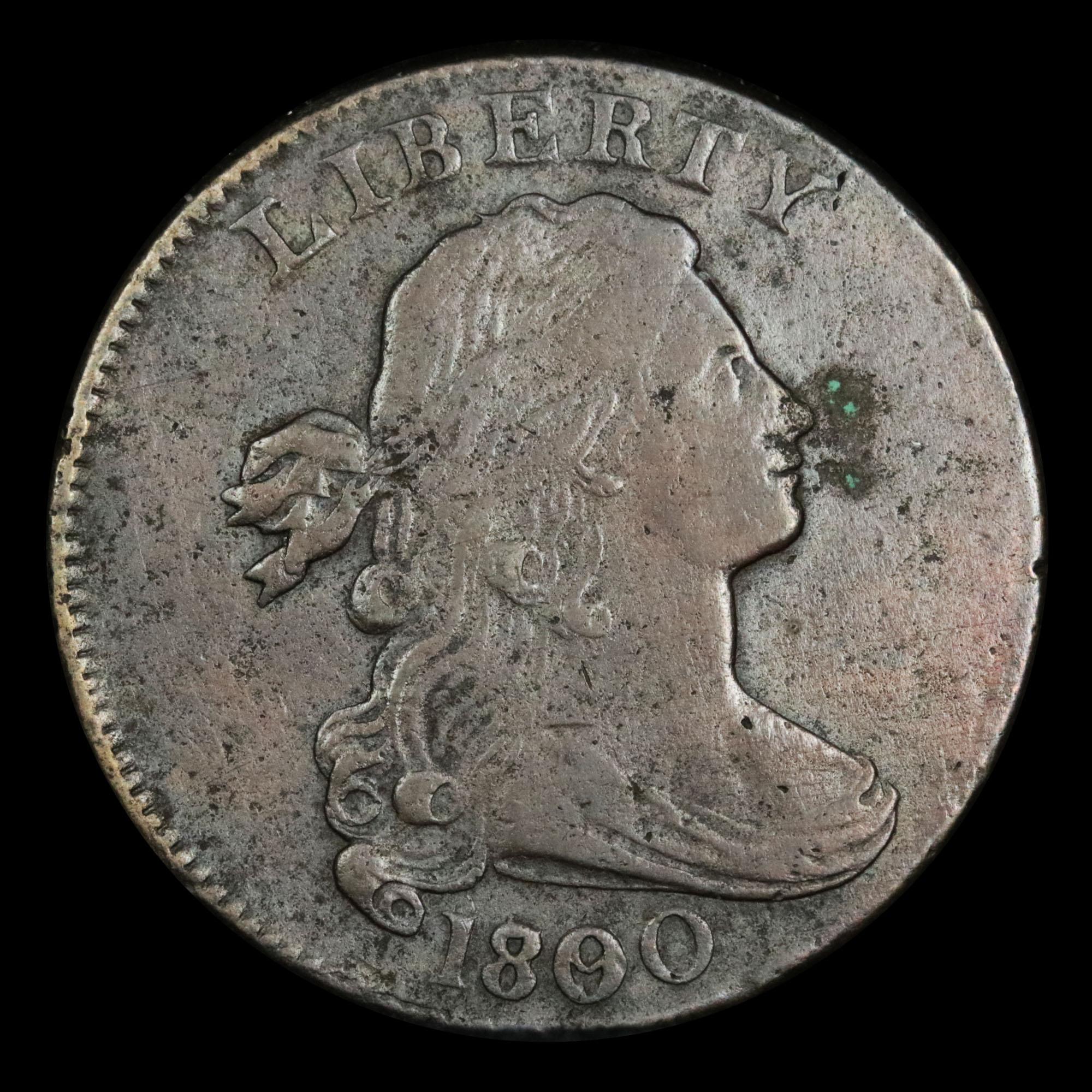 ***Auction Highlight*** 1800 80/79 2nd Hair Draped Bust Large Cent 1c Graded xf By USCG (fc)