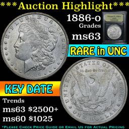 ***Auction Highlight*** 1886-o Morgan Dollar $1 Graded Select Unc By USCG (fc)