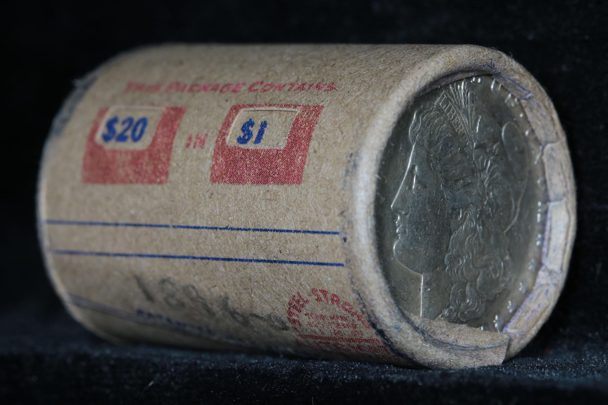 ***Auction Highlight*** Solid date Shotgun Roll of 1896-o Morgan Dollars, Average circ (fc)