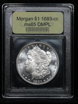 ***Auction Highlight*** 1883-cc Morgan Dollar $1 Graded GEM Unc DMPL By USCG (fc)