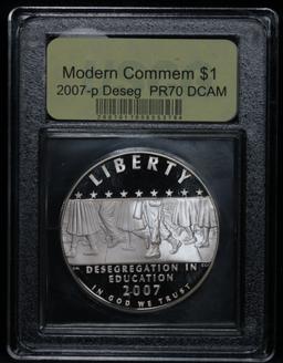 2007 P Little Rock School Segregation Modern Commem Dollar $1 Graded GEM++ Proof Deep Cameo By USCG