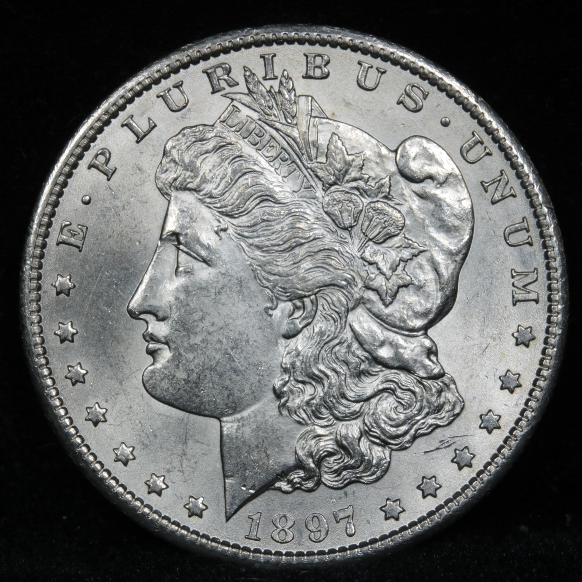 1897-s Morgan Dollar $1 Grades Choice Unc