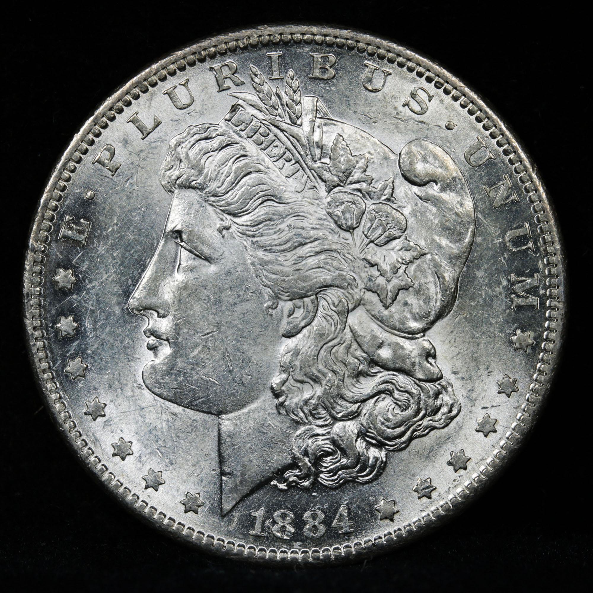 ***Auction Highlight*** 1884-s Morgan Dollar $1 Graded Select+ Unc By USCG (fc)