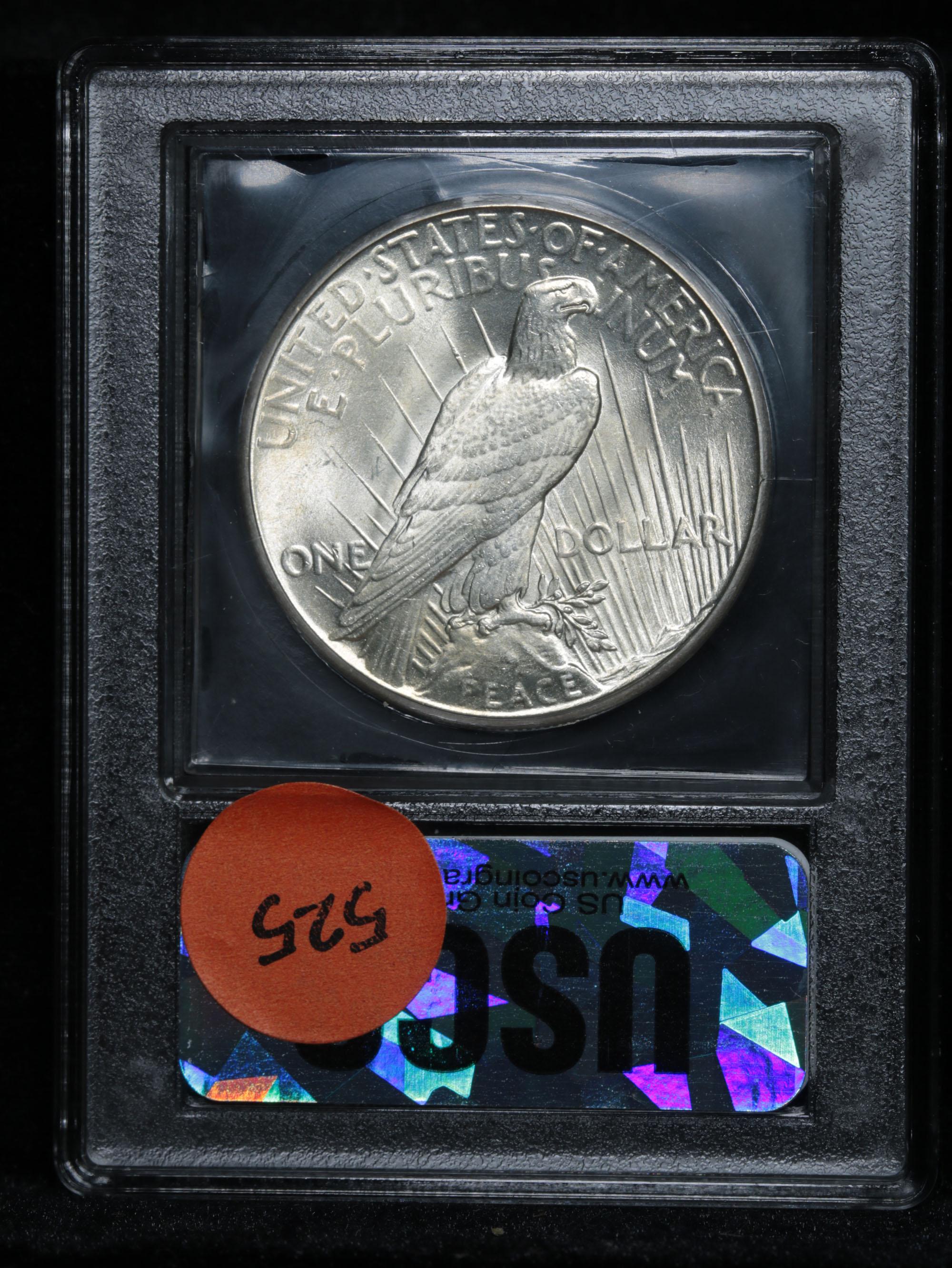***Auction Highlight*** 1935-p Peace Dollar $1 Graded GEM Unc By USCG (fc)