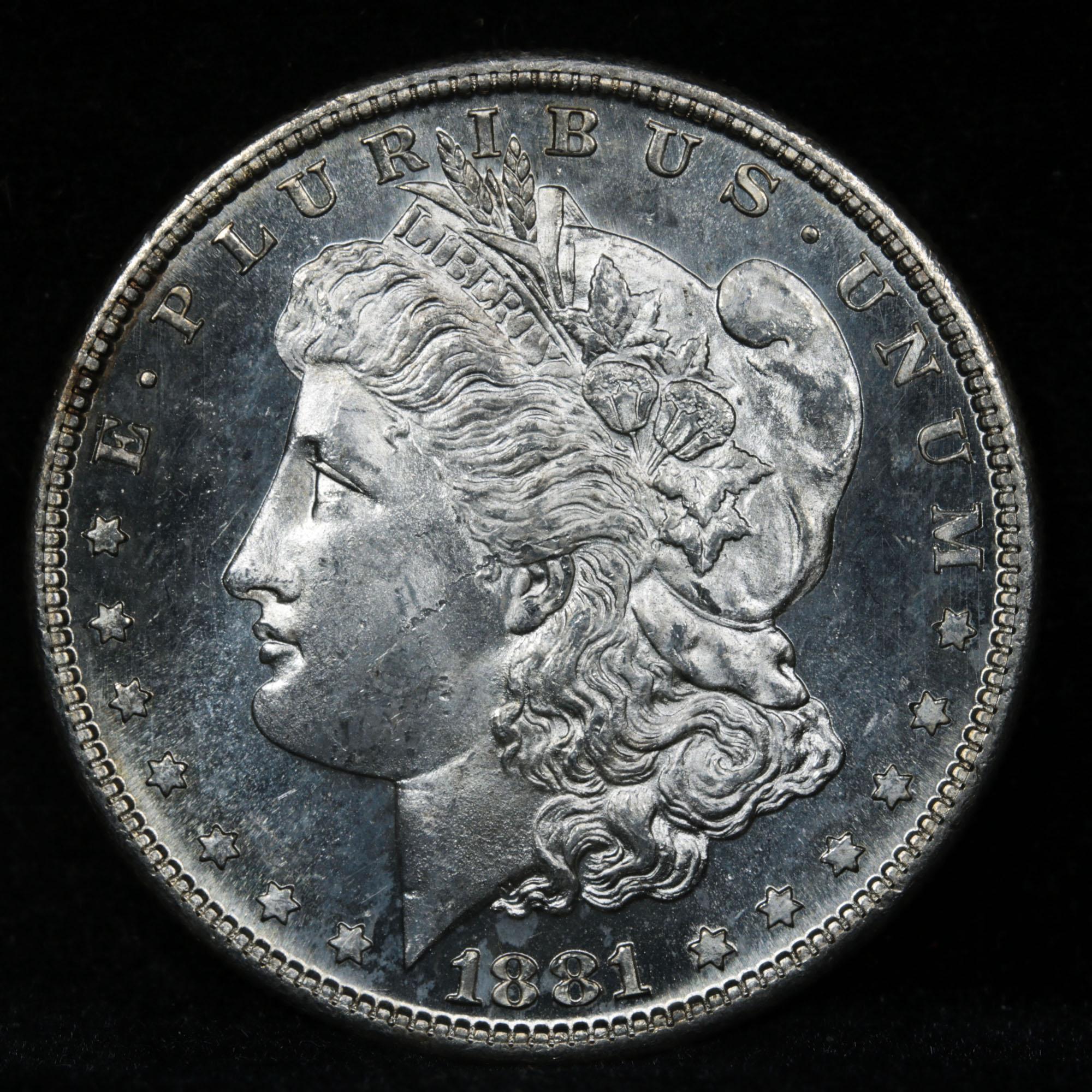 1881-s Morgan Dollar $1 Grades GEM+ Unc