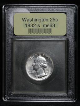 ***Auction Highlight*** 1932-s Washington Quarter 25c Graded Select Unc By USCG (fc)