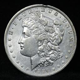 1886-o Morgan Dollar $1 Graded Choice AU/BU Slider By USCG