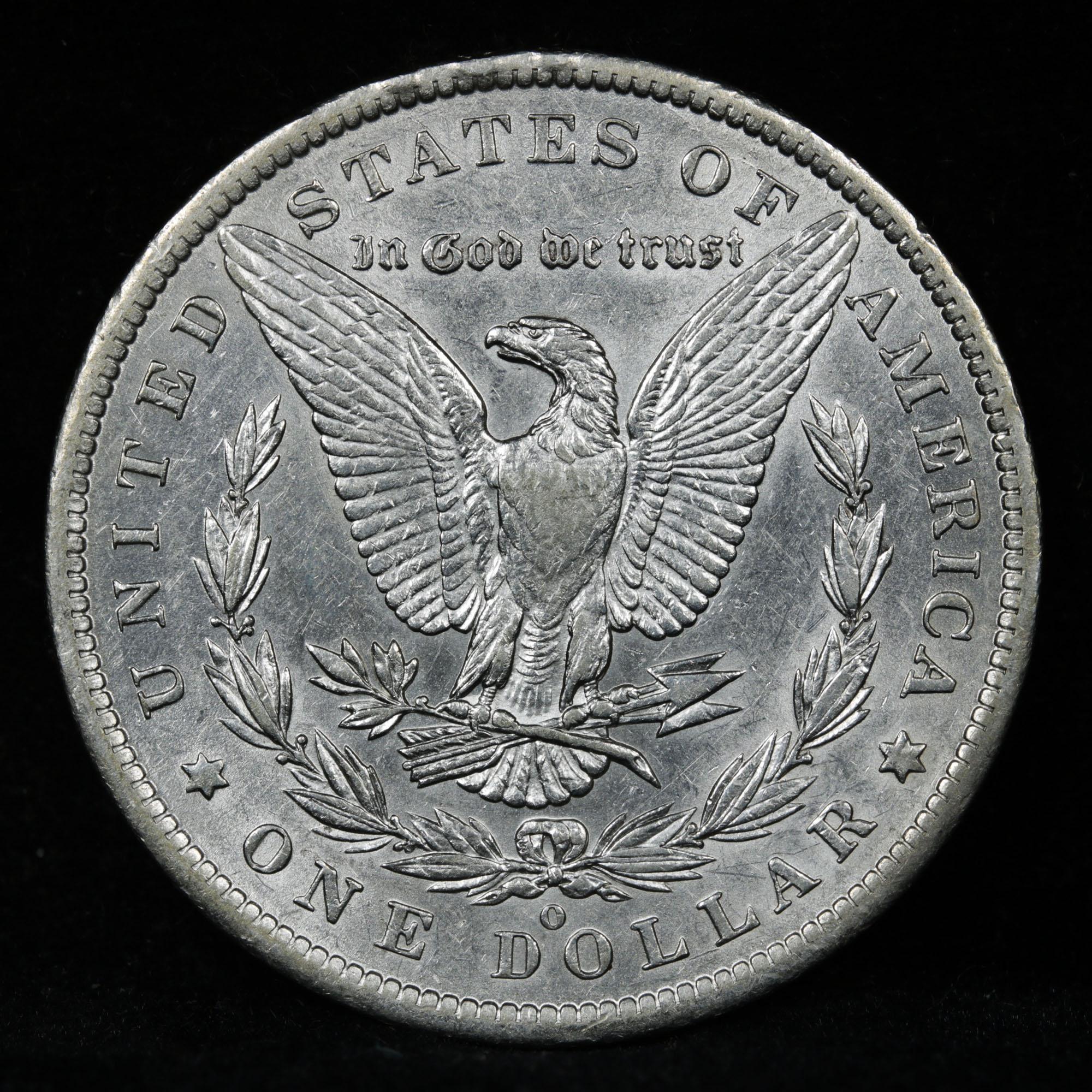 1886-o Morgan Dollar $1 Graded Choice AU/BU Slider By USCG