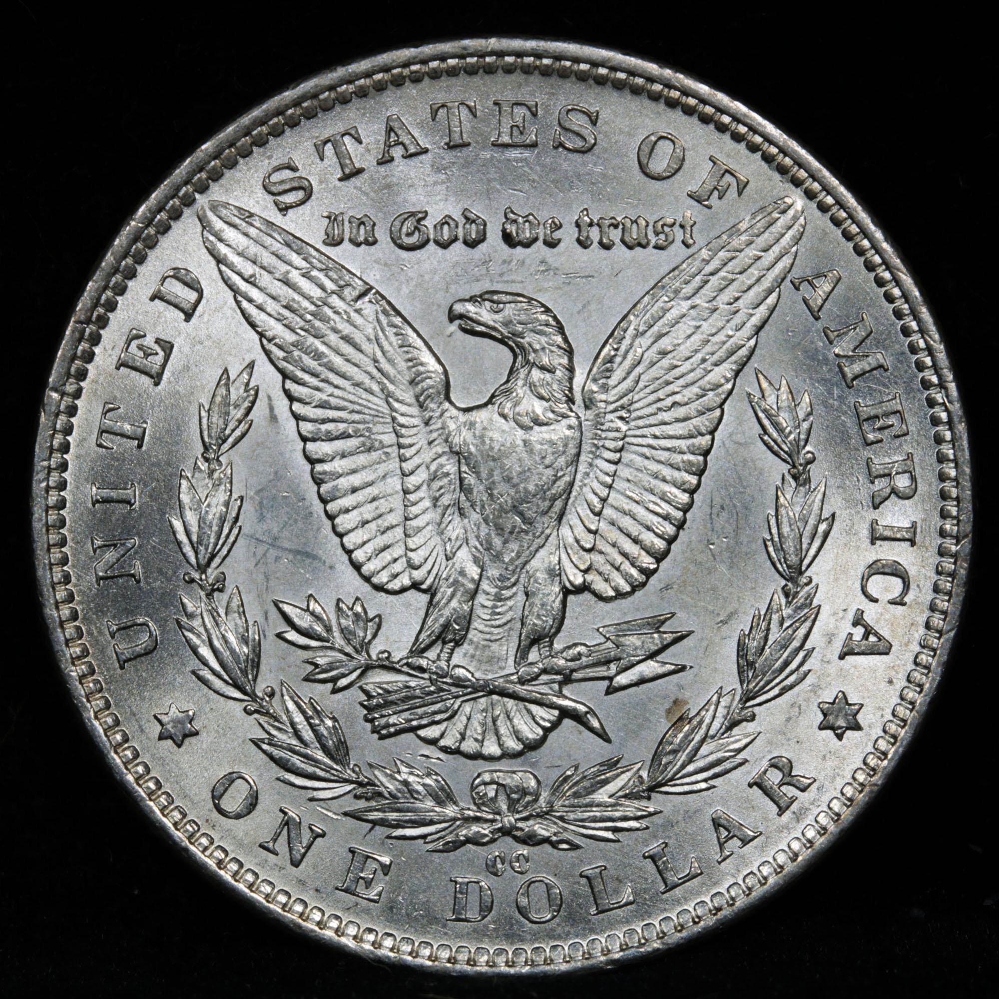 ***Auction Highlight*** 1891-cc Morgan Dollar $1 Graded Select+ Unc By USCG (fc)