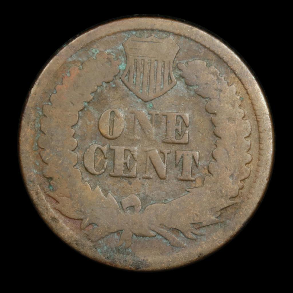 1864 Bronze Indian Cent 1c Grades g, good