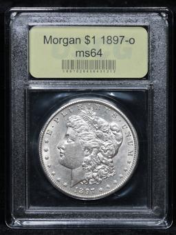 ***Auction Highlight*** 1897-o Morgan Dollar $1 Graded Choice Unc By USCG (fc)