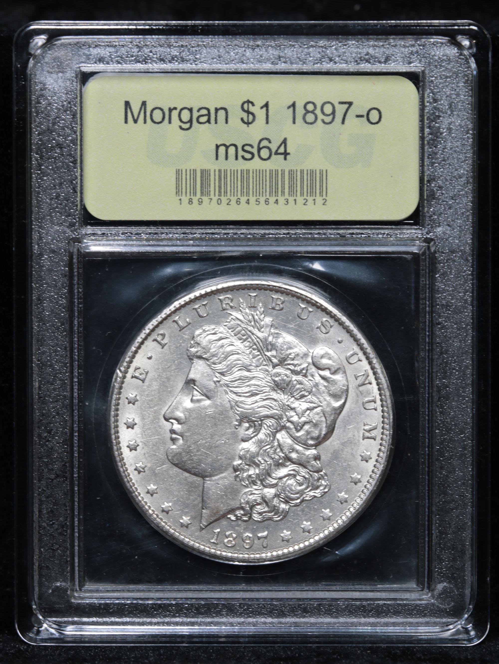 ***Auction Highlight*** 1897-o Morgan Dollar $1 Graded Choice Unc By USCG (fc)