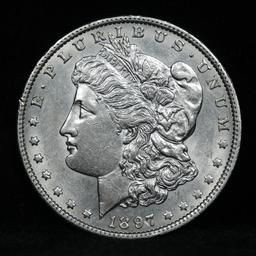 ***Auction Highlight*** 1897-o Morgan Dollar $1 Graded Choice Unc By USCG (fc)