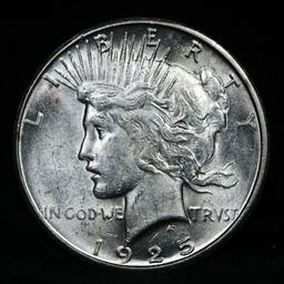 ***Auction Highlight*** 1925-s Peace Dollar $1 Graded Choice Unc By USCG (fc)