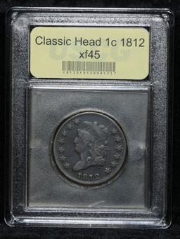 ***Auction Highlight*** 1812 Classic Head Large Cent 1c Graded xf+ By USCG (fc)