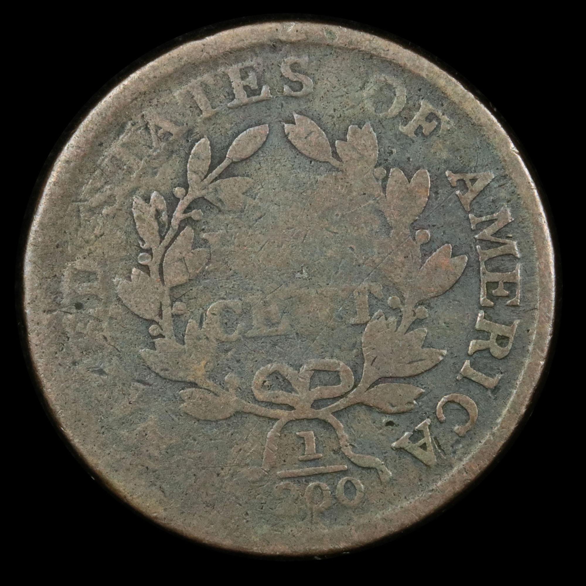 1804 Draped Bust Half Cent 1/2c Grades f+