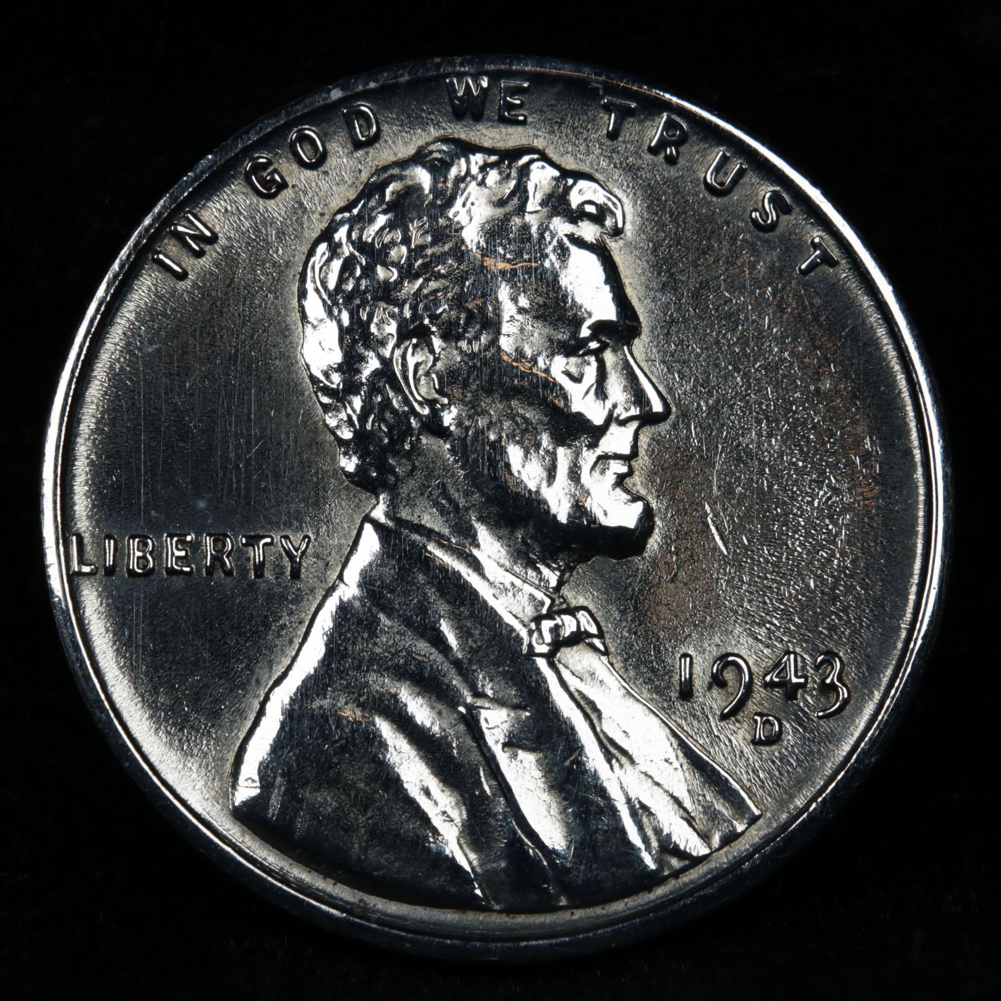 1943-d Lincoln Cent 1c Grades Unc Details