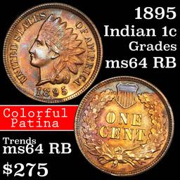 1895 Indian Cent 1c Grades Choice Unc RB (fc)