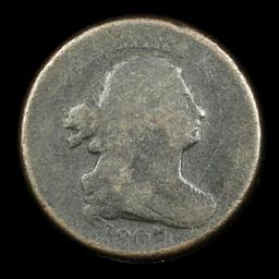 1807 Draped Bust Half Cent 1/2c Grades vg, very good