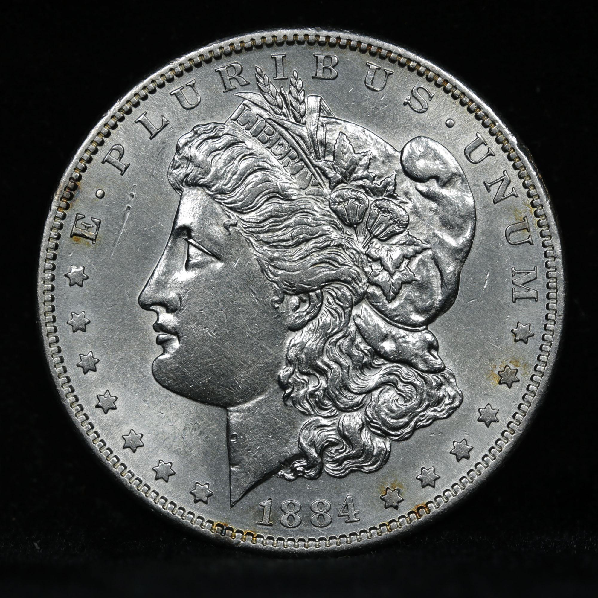 ***Auction Highlight*** 1884-s Morgan Dollar $1 Graded Select Unc By USCG (fc)