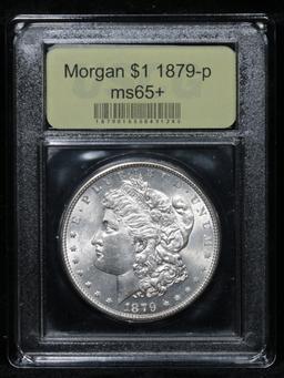 ***Auction Highlight*** 1879-p Morgan Dollar $1 Graded GEM+ Unc By USCG (fc)