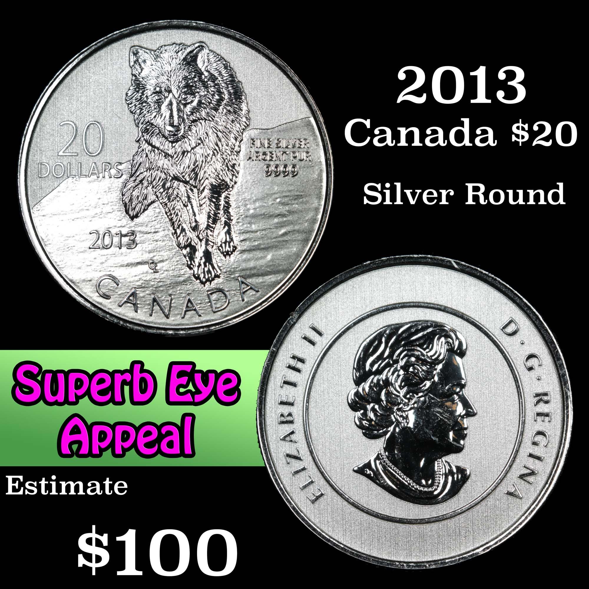 2013 Canada $20 Silver Round
