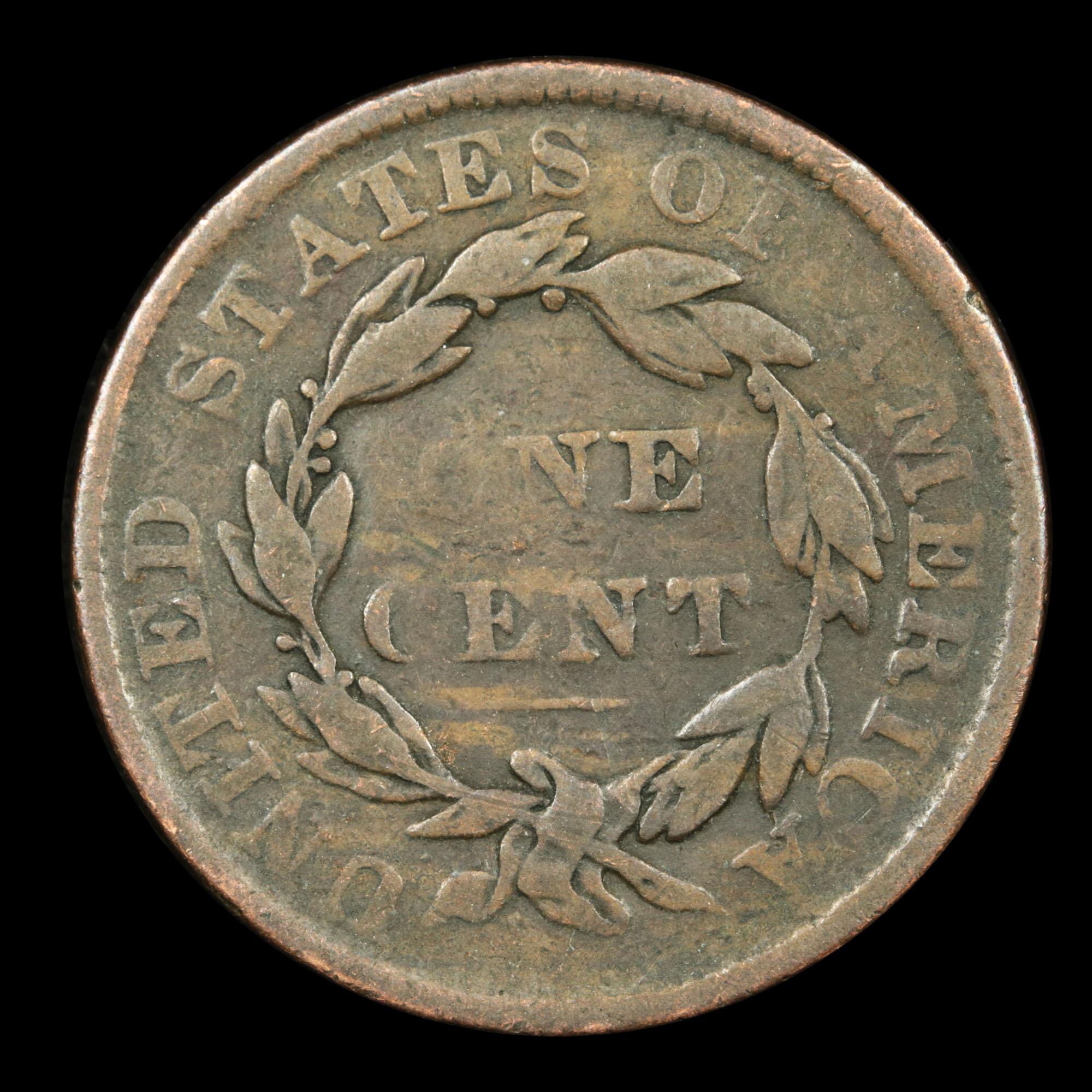 1835 Coronet Head Large Cent 1c Grades vf, very fine