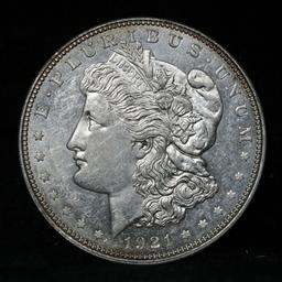 ***Auction Highlight*** 1921-d Morgan Dollar $1 Graded Choice Unc DMPL By USCG (fc)