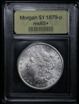 ***Auction Highlight*** 1879-p Morgan Dollar $1 Graded GEM+ Unc by USCG (fc)