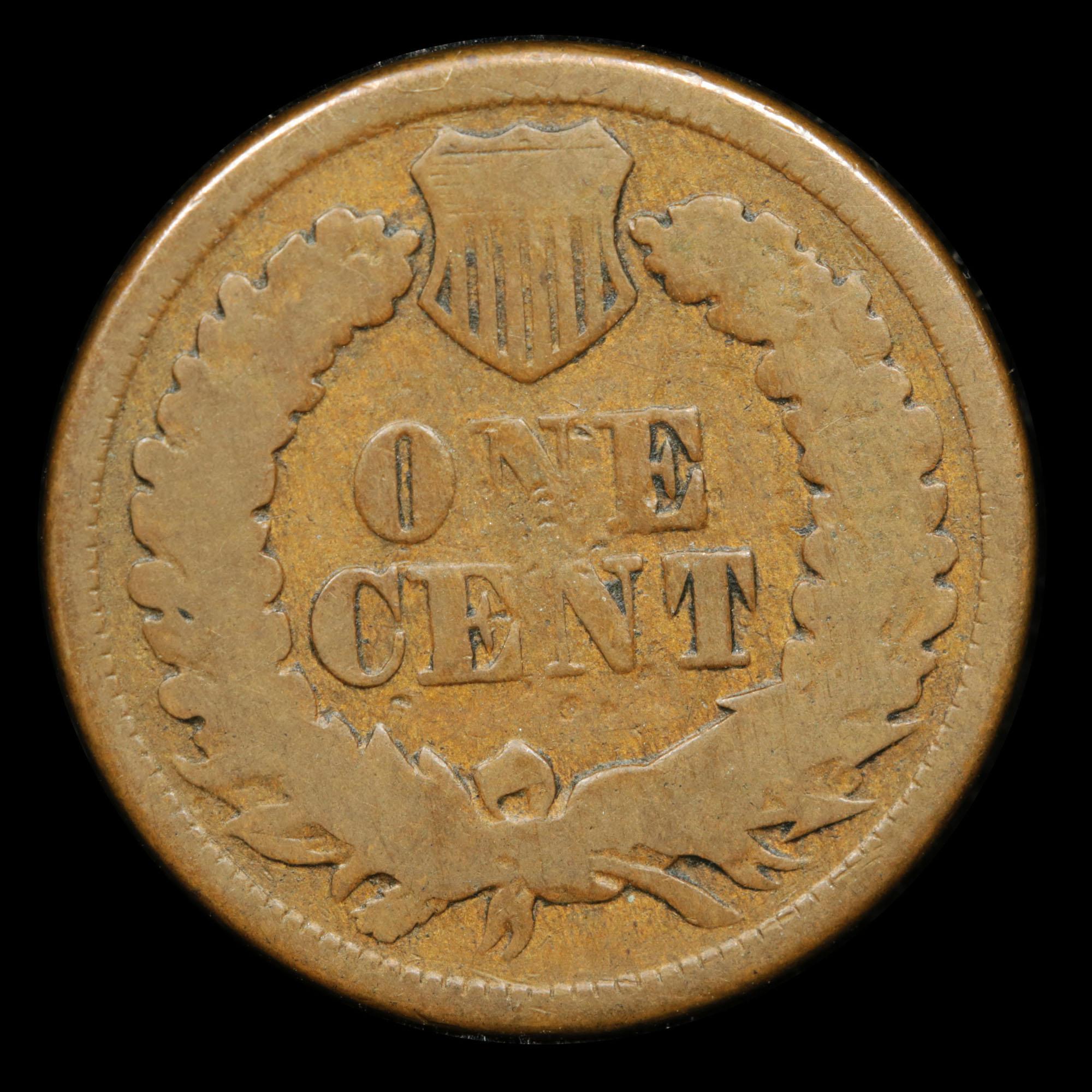 ***Auction Highlight*** 1877 Indian Cent 1c Graded f+ by USCG (fc)