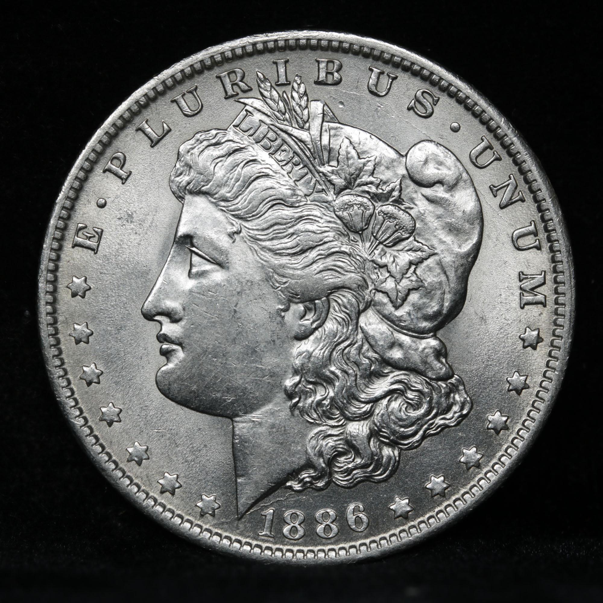 ***Auction Highlight*** 1886-o Morgan Dollar $1 Graded Choice+ Unc by USCG (fc)