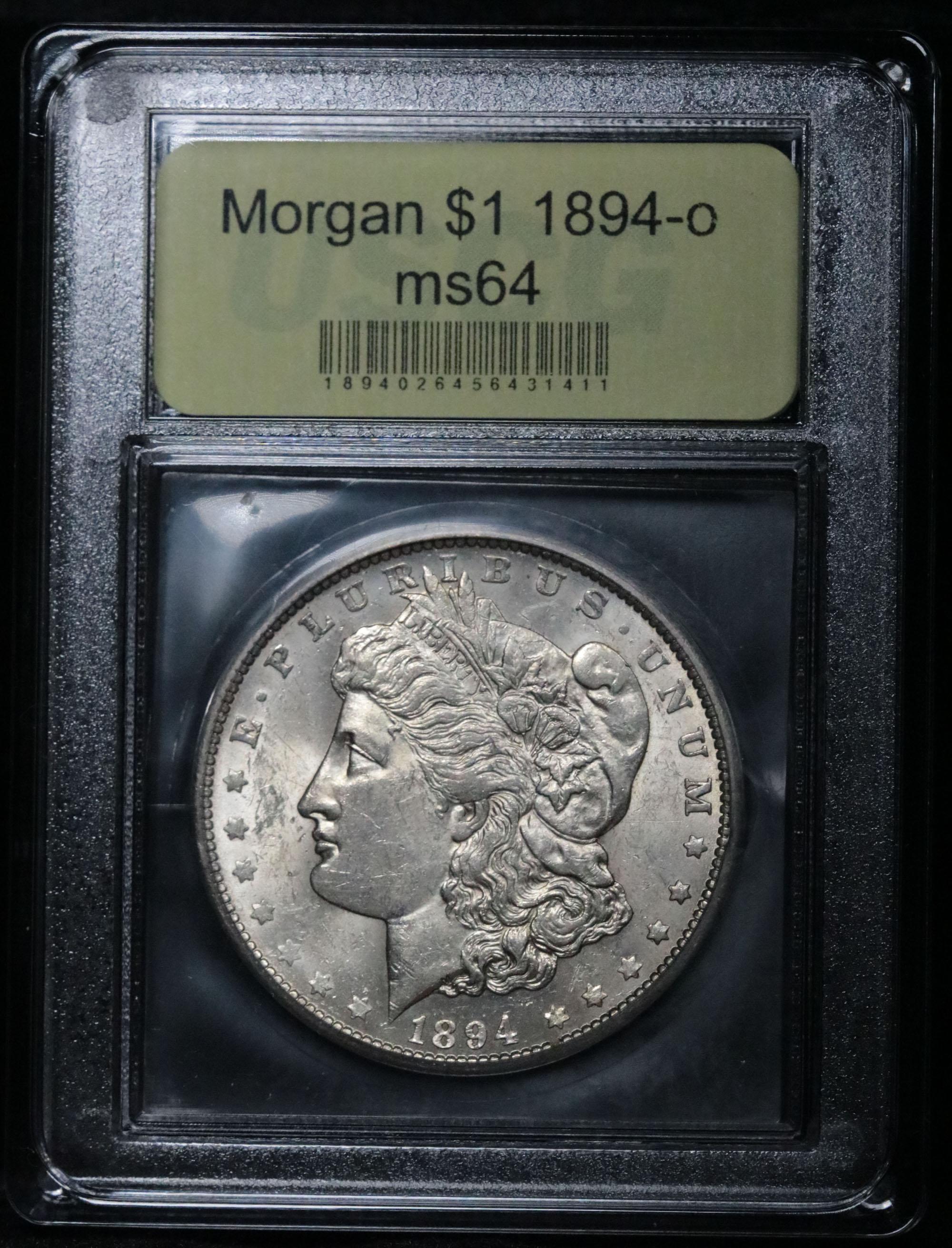 ***Auction Highlight*** Key Date 1894-o Morgan Dollar $1 Graded Choice Unc by USCG (fc)