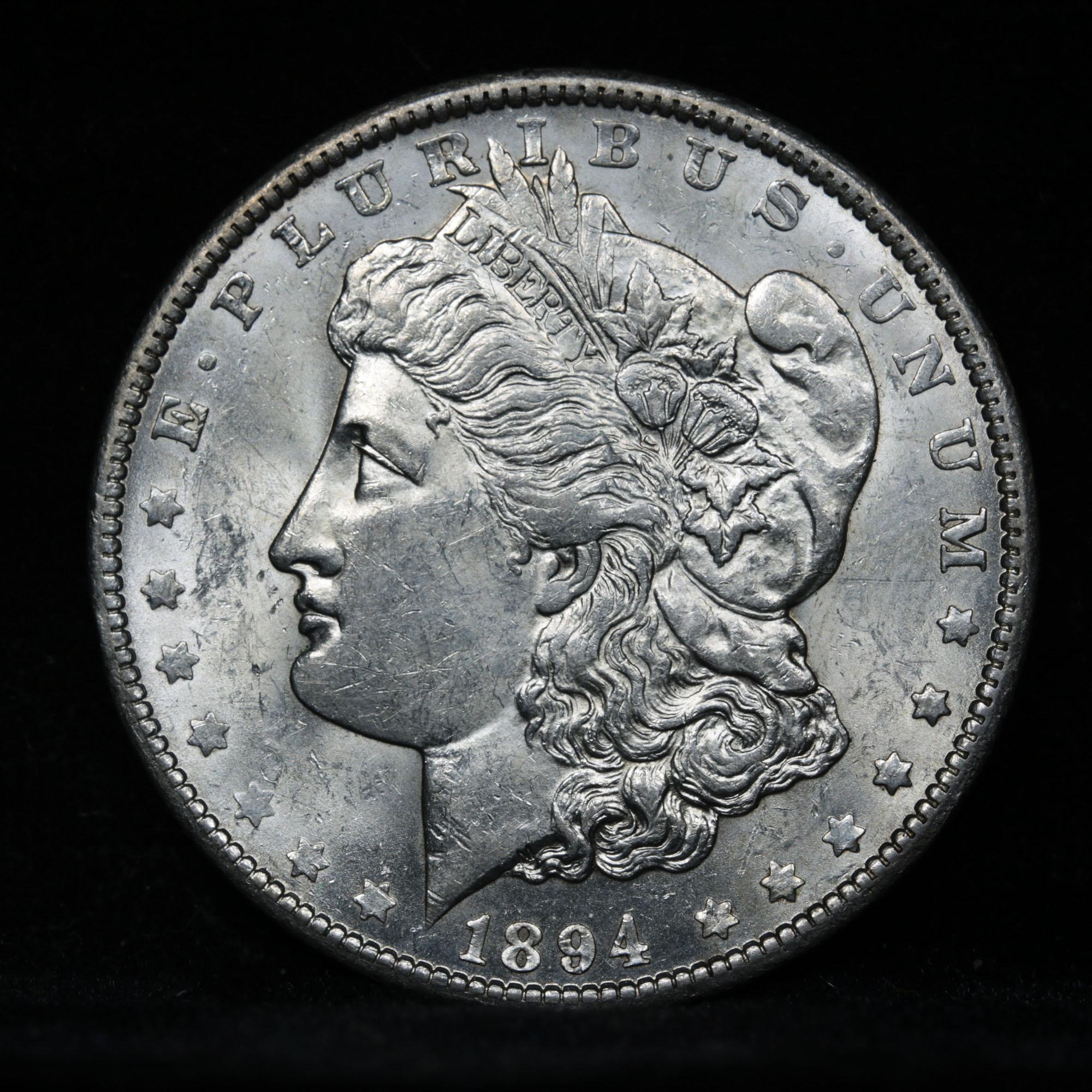 ***Auction Highlight*** Key Date 1894-o Morgan Dollar $1 Graded Choice Unc by USCG (fc)