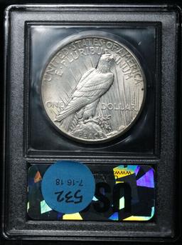 ***Auction Highlight*** 1928-p Peace Dollar $1 Graded Choice+ Unc by USCG (fc)