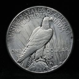 ***Auction Highlight*** 1928-p Peace Dollar $1 Graded Choice+ Unc by USCG (fc)