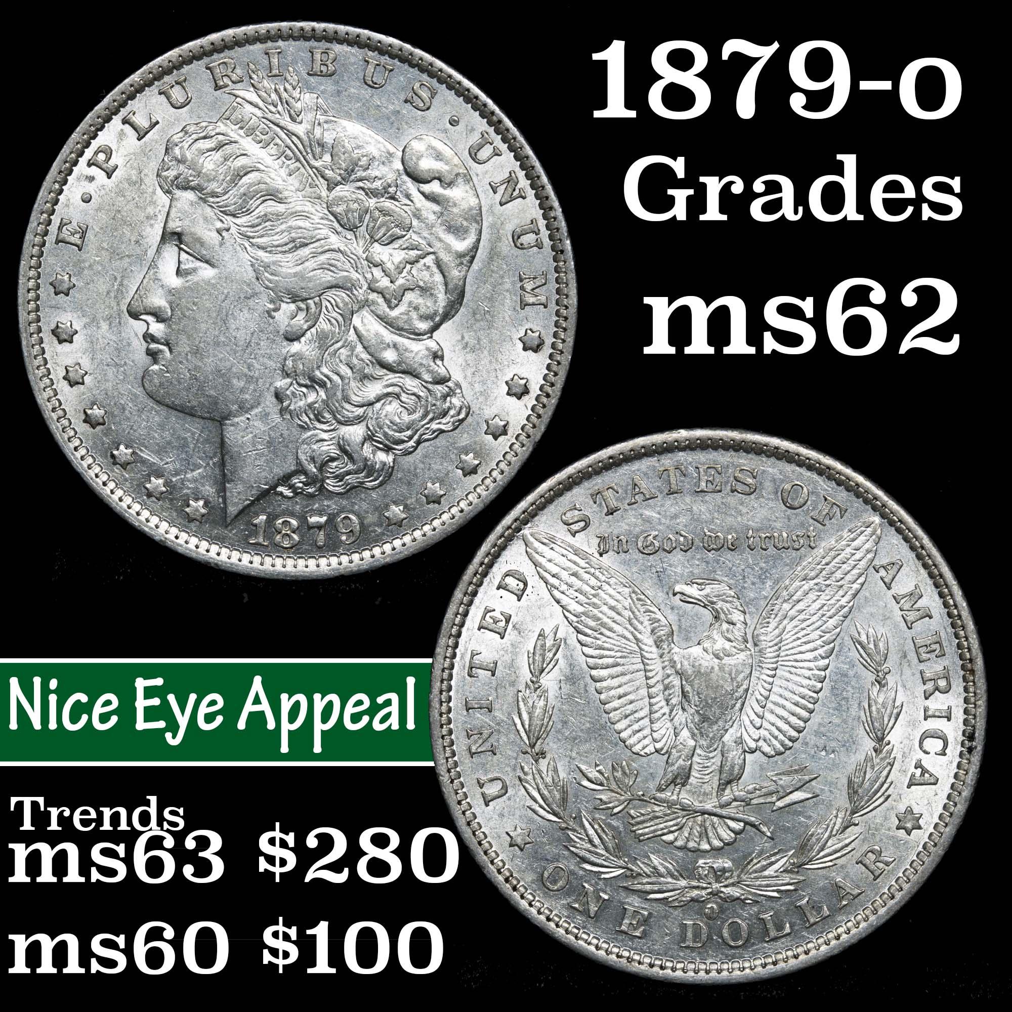 1879-o Morgan Dollar $1 Grades Select Unc