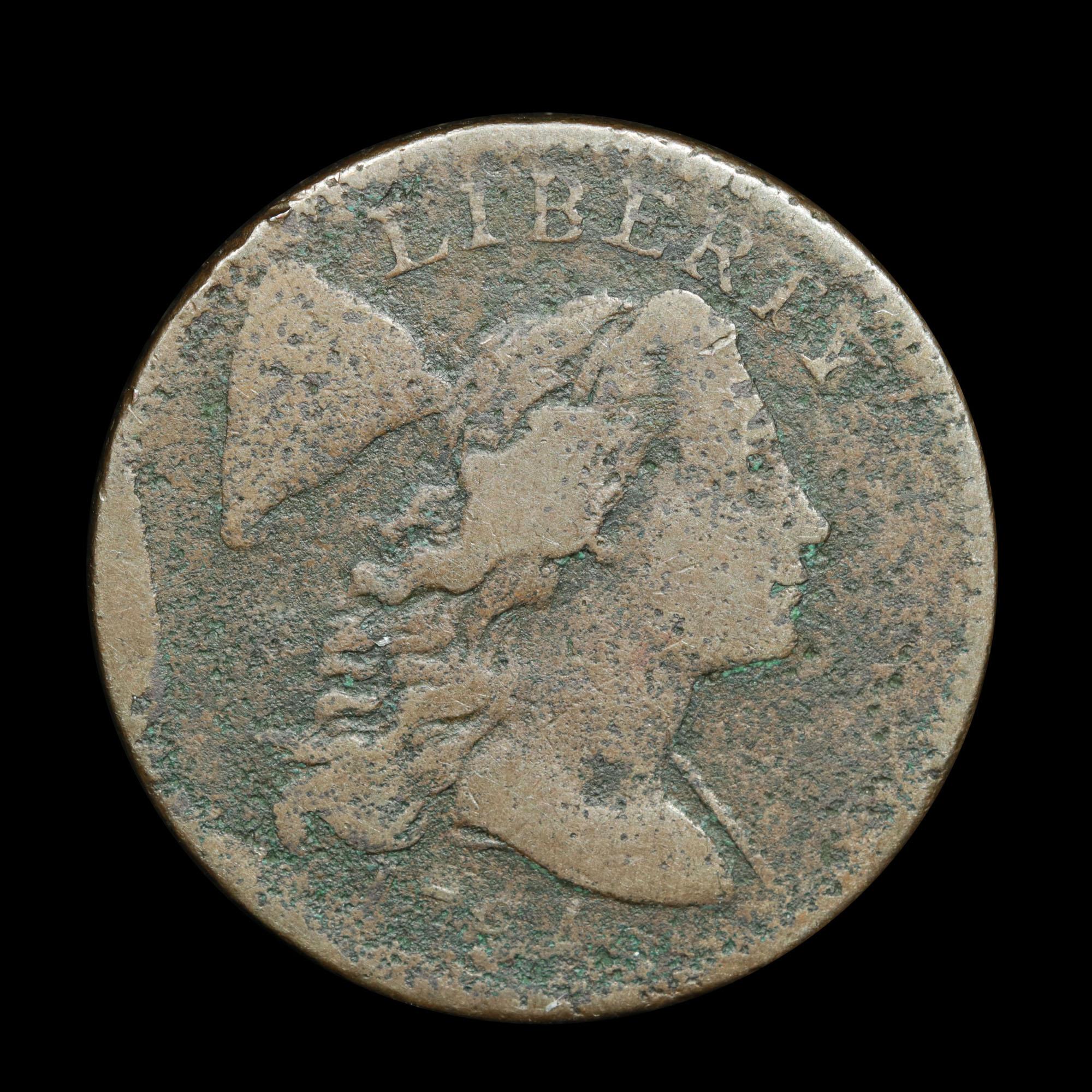 ***Auction Highlight*** 1794 Flowing Hair large cent 1c Graded vf, very fine By USCG (fc)