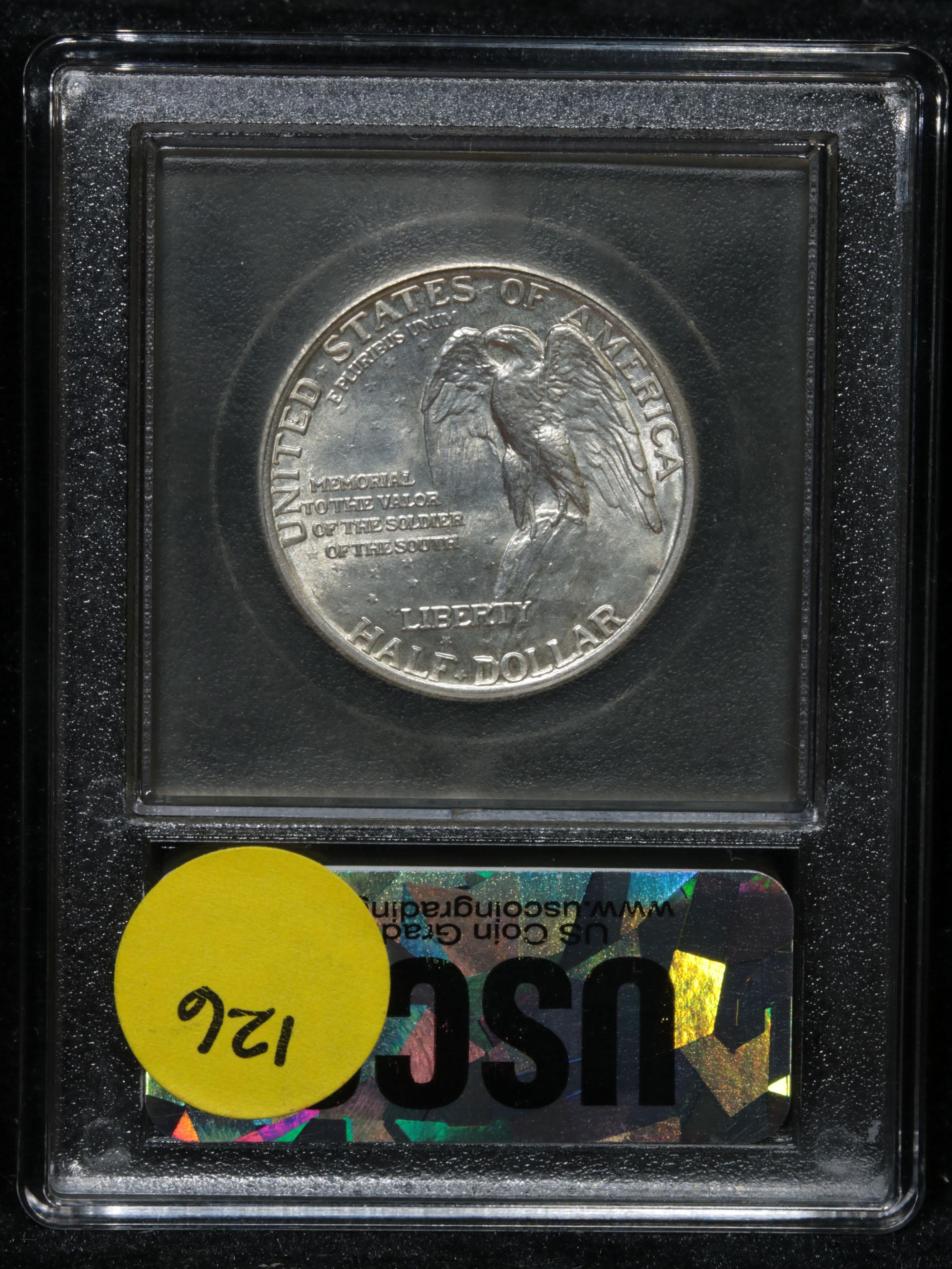 ***Auction Highlight*** 1925 Stone Mountain Old Commem Half Dollar 50c Graded GEM++ Unc By USCG (fc)